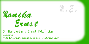 monika ernst business card